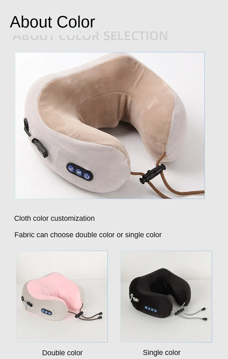 Rechargeable Neck Massager U shaped Pillow Multifunctional Portable Shoulder Cervical Massager Outdoor Home Car Relaxing Massage - Image 20