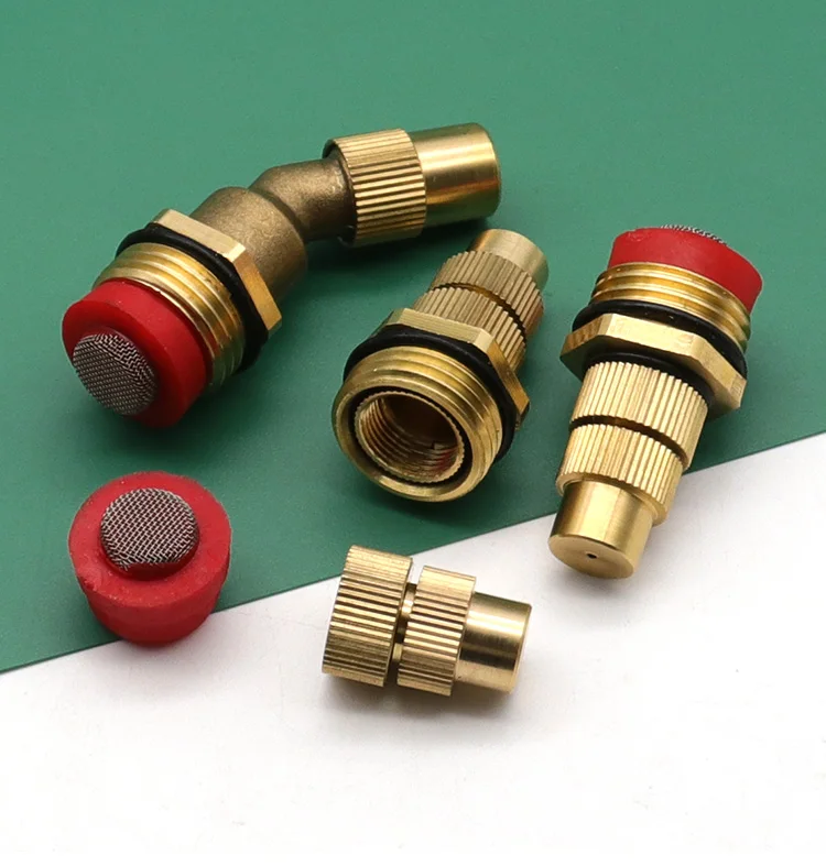 1/2  4 Point  Adjustable Brass Atomizing Sprayer Lawn Garden Sprinkler Heads Cooling Fogging Misting Nozzles Garden Sprinklers - Image 19