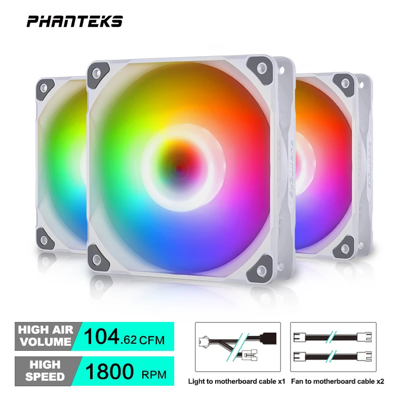 Phanteks M25 140 Case Fan Desktop Cooling Fans FDB Hydraulic Bearing 4pin PWM Temperature Control 2000rpm Air Volume Type - Image 9