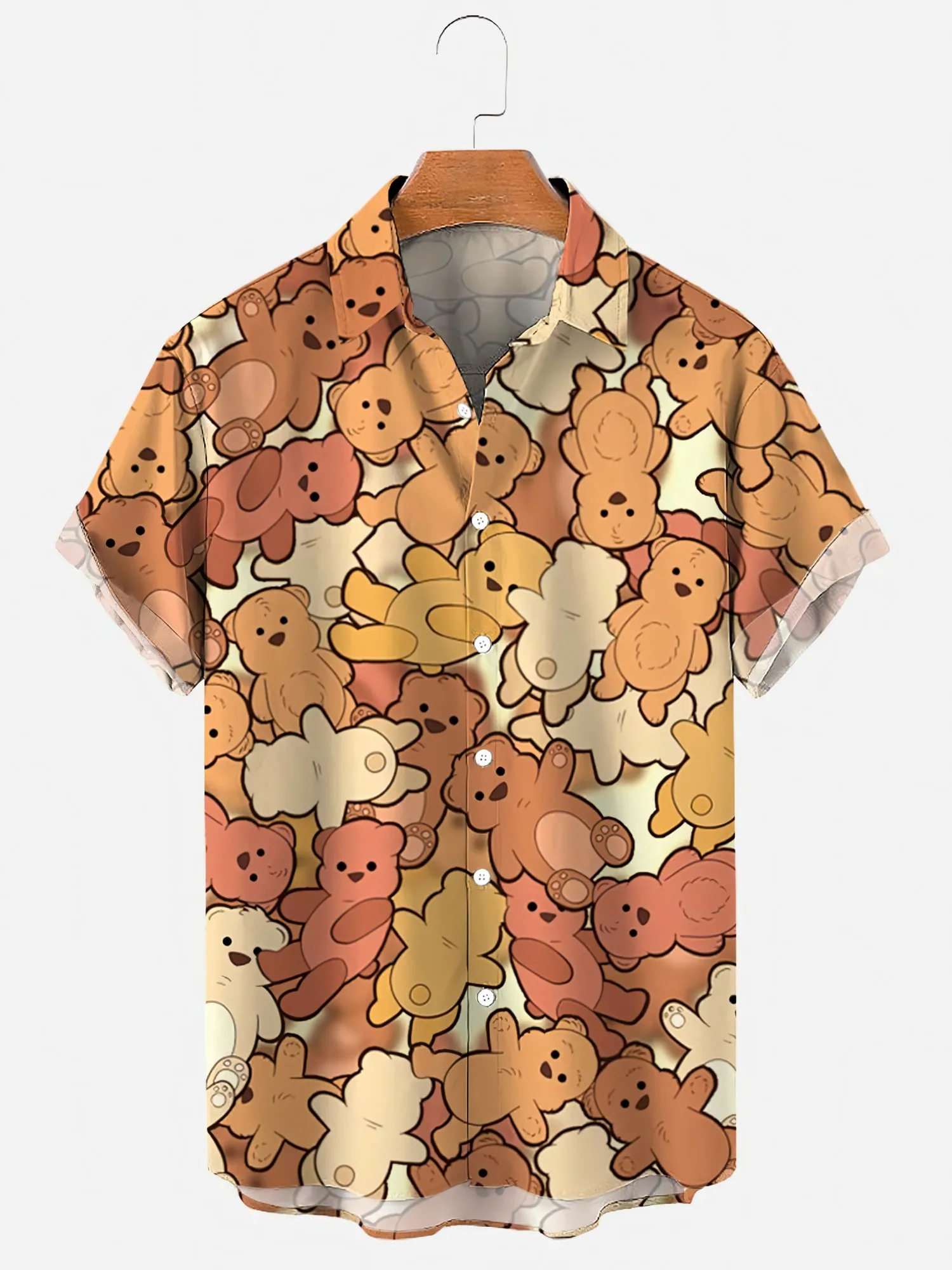 Summer Men's Hawaiian Short Sleeve Printed Shirts Loose Fitting Oversized Social Cartoon Pictures Floral Casual Fashion Clothing - Image 10