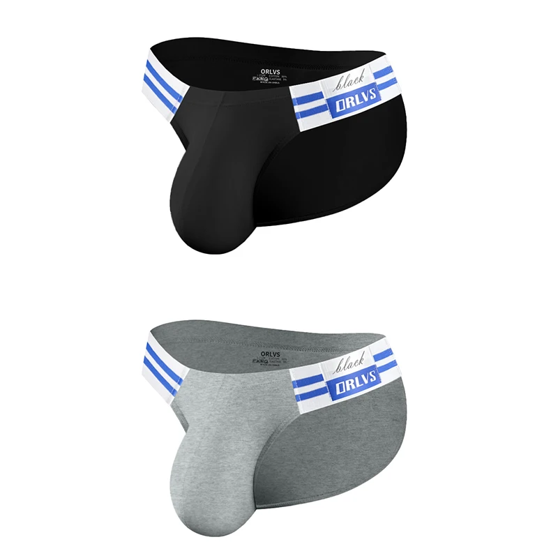 1/2/3/4 PCS Summer Hot Item Men's Briefs High Fork Triangle Pants Cotton Fabric Bikini Sea Blue Striped Elastic Band Underwear - Image 21