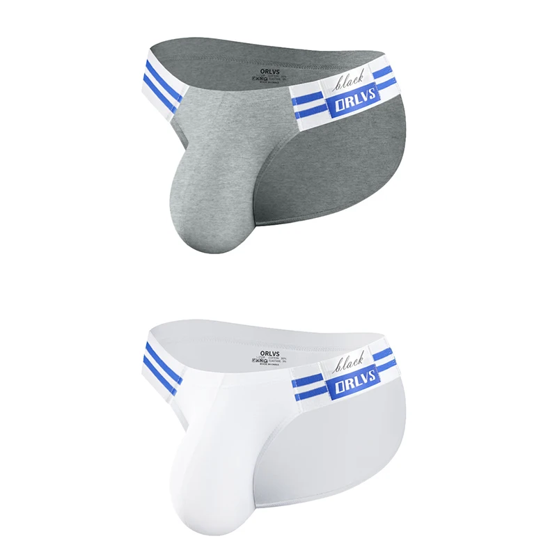 1/2/3/4 PCS Summer Hot Item Men's Briefs High Fork Triangle Pants Cotton Fabric Bikini Sea Blue Striped Elastic Band Underwear - Image 18