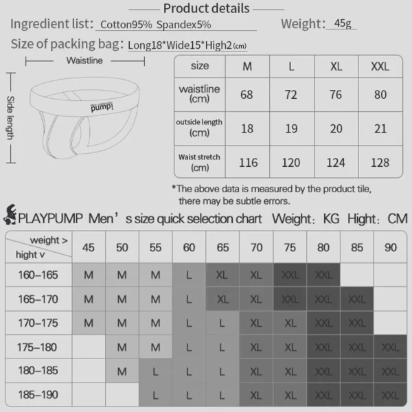 1/2/3/4 PCS Men Underwear Stripes Independent U-shaped Gay Men's Jockstrap Bikini Slip Tanga String Thong Breathable Cotton - Image 6
