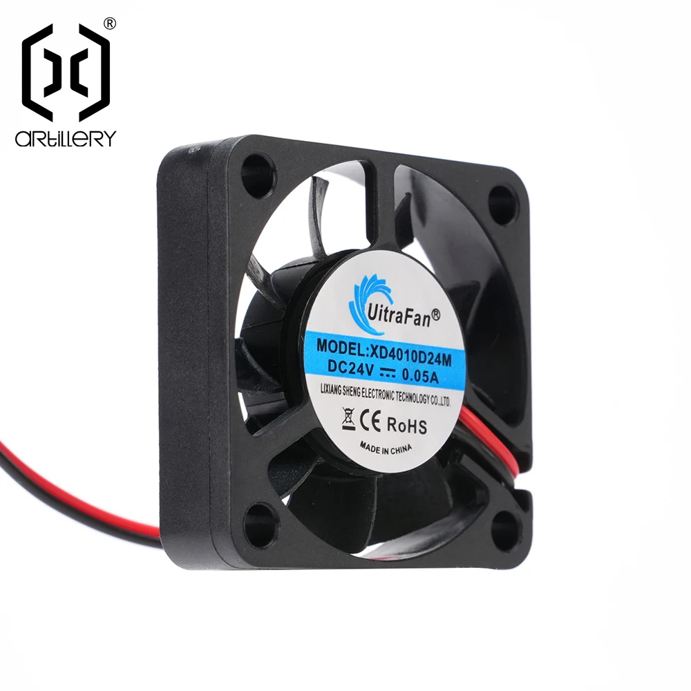 Artillery SW-X2/Genius Pro3D Printer Extruder Heating Block Heat Dissipation Cooling Fan 24V 4010 Radiator XD4010D24M Spare Part - Image 4
