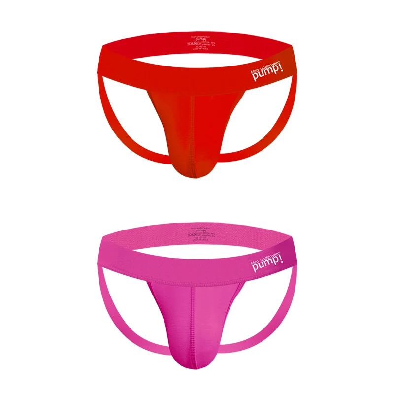 1/2/3/4 PCS Men Underwear Stripes Independent U-shaped Gay Men's Jockstrap Bikini Slip Tanga String Thong Breathable Cotton - Image 9