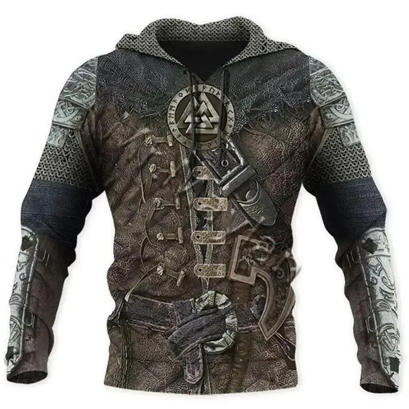 2023 New Autumn Men's Hoodie Wolf Print 3D Sweatshirts Urban Trendy All-Match Oversized Tops Poleron Hooded Clothes Men Clothing - Image 14