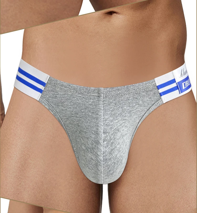 1/2/3/4 PCS Summer Hot Item Men's Briefs High Fork Triangle Pants Cotton Fabric Bikini Sea Blue Striped Elastic Band Underwear - Image 50