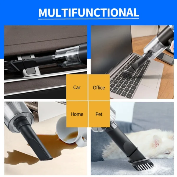 Wireless Car Vacuum Cleaner 6000Pa High Power Cordless Handheld Vacuum Cleaner Mini Car Washer Multi Purpose Cleaning Machine - Image 11