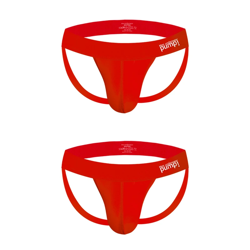 1/2/3/4 PCS Men Underwear Stripes Independent U-shaped Gay Men's Jockstrap Bikini Slip Tanga String Thong Breathable Cotton - Image 21