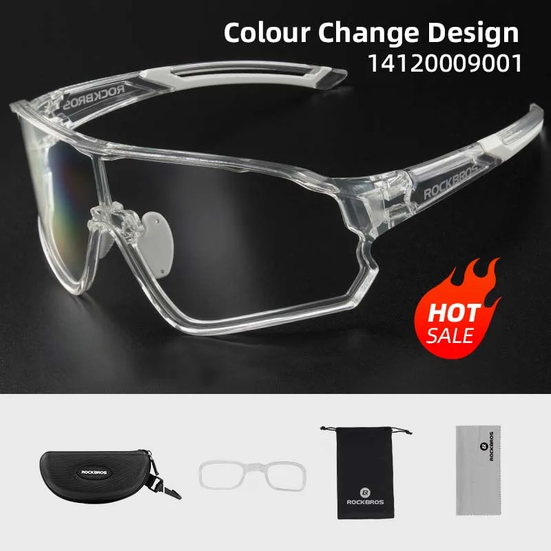 ROCKBROS Photochromic Bike Glasses UV400 Sun Protection Goggles Bicycle Sunglasses Sports Men Women Outdoor Eyewear - Image 10