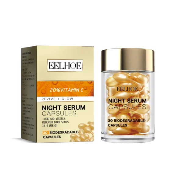 Vitamin C Facial Capsule Serum Moisturizing Anti Aging Wrinkle Removal Dark Spots Repair Acne Skin Rejuvenation Essence Capsules - Image 2