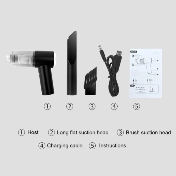 Wireless Car Vacuum Cleaner 6000Pa High Power Cordless Handheld Vacuum Cleaner Mini Car Washer Multi Purpose Cleaning Machine - Image 7