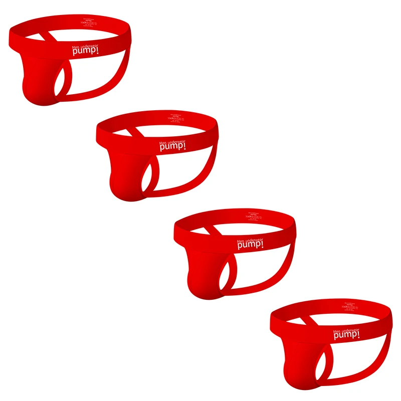 1/2/3/4 PCS Men Underwear Stripes Independent U-shaped Gay Men's Jockstrap Bikini Slip Tanga String Thong Breathable Cotton - Image 23