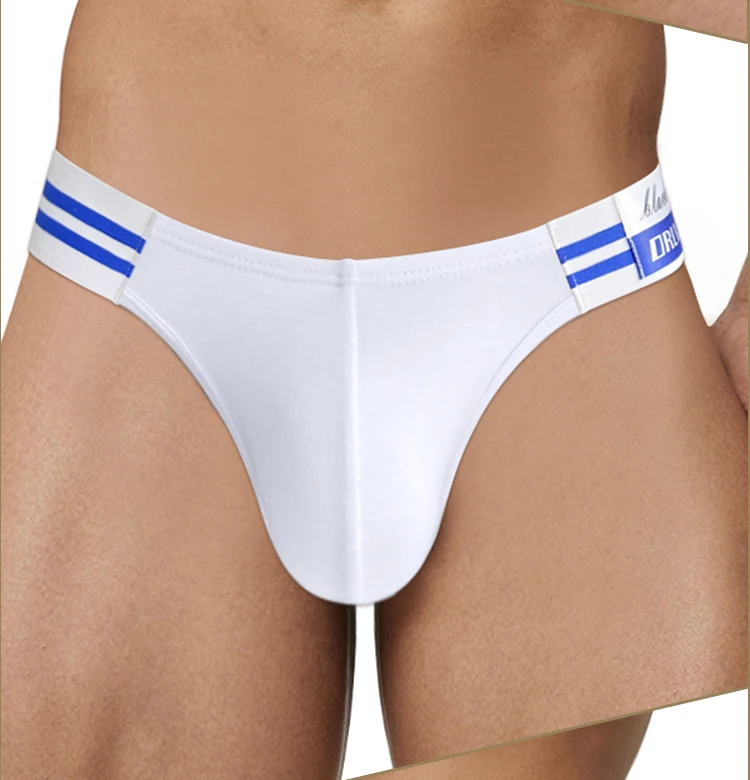 1/2/3/4 PCS Summer Hot Item Men's Briefs High Fork Triangle Pants Cotton Fabric Bikini Sea Blue Striped Elastic Band Underwear - Image 47