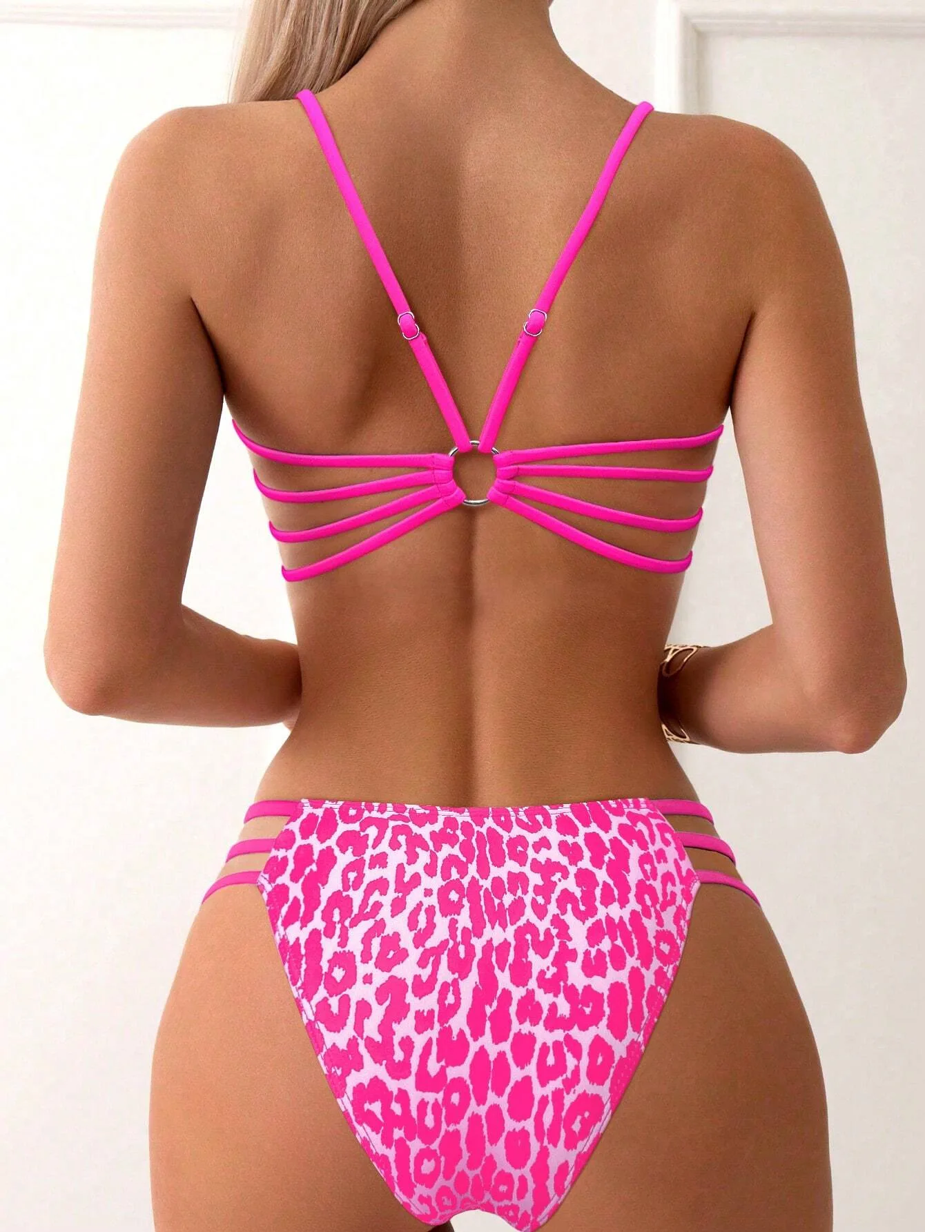 2025 New Summer Swimwear Bikini Set Sexy Leopard Spaghetti Strap Bikini 2 Piece Set Women Split Swimsuit High Waist Beach Bikini - Image 18