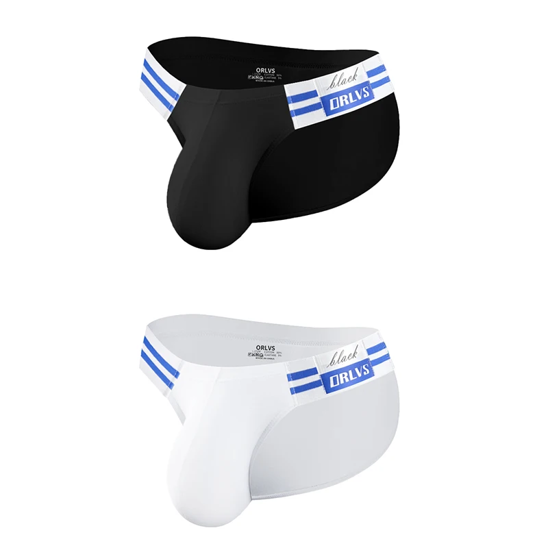 1/2/3/4 PCS Summer Hot Item Men's Briefs High Fork Triangle Pants Cotton Fabric Bikini Sea Blue Striped Elastic Band Underwear - Image 23