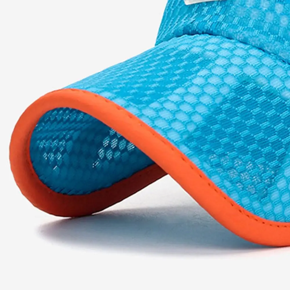 Breathable Fashion Children Boys Girls Full Mesh Hats Baseball Cap Sun Protection Caps Summer Sunscreen Hats - Image 4