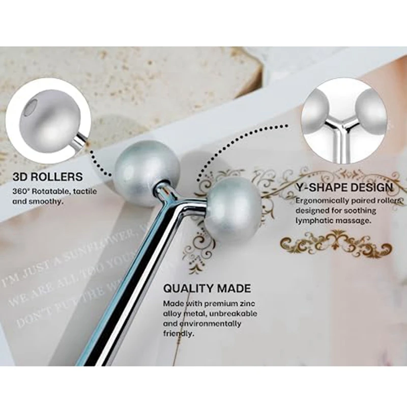1 PCS Facial Roller Facial Sculpting Tool Face Slimming Massage Roller For Contouring, Jawline - Image 3