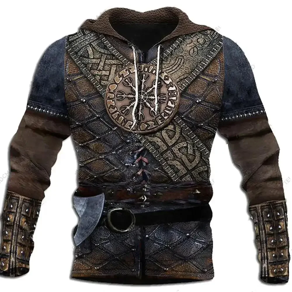 2023 New Autumn Men's Hoodie Wolf Print 3D Sweatshirts Urban Trendy All-Match Oversized Tops Poleron Hooded Clothes Men Clothing - Image 15