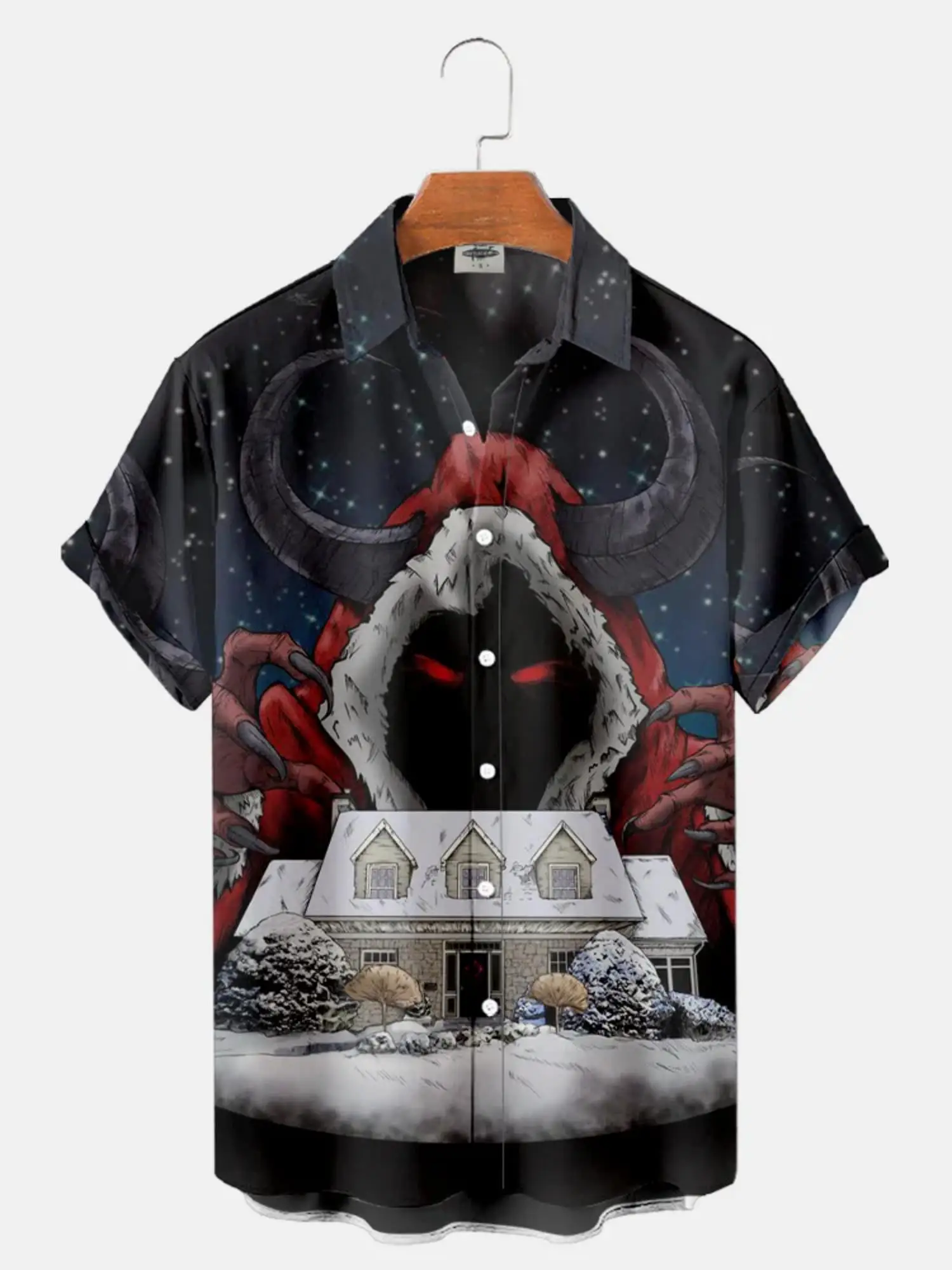 Summer Men's Hawaiian Short Sleeve Printed Shirts Loose Fitting Oversized Social Cartoon Pictures Floral Casual Fashion Clothing - Image 3