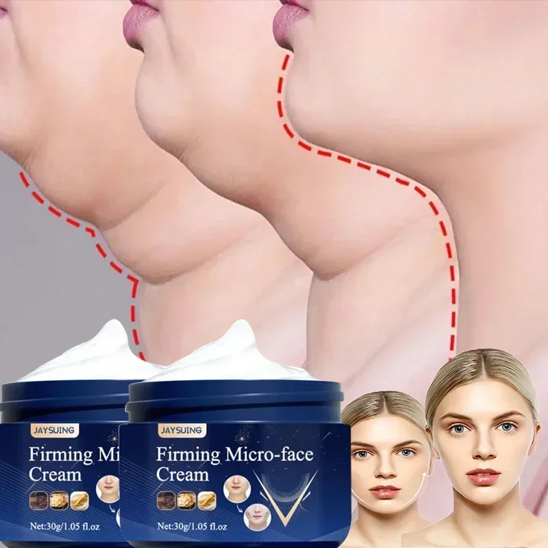V Shape Slimming Cream Tighten Mandibular line Slimming Masseter Muscle Face Fat Burning Cream Facial Care New - Image 2