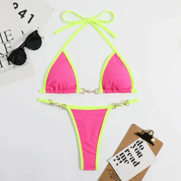 sexy string micro mini bikinis set high waist swimsuit thong swimsuit Swimwear Biquini conjunto de bikini tankini beachwear - Image 10