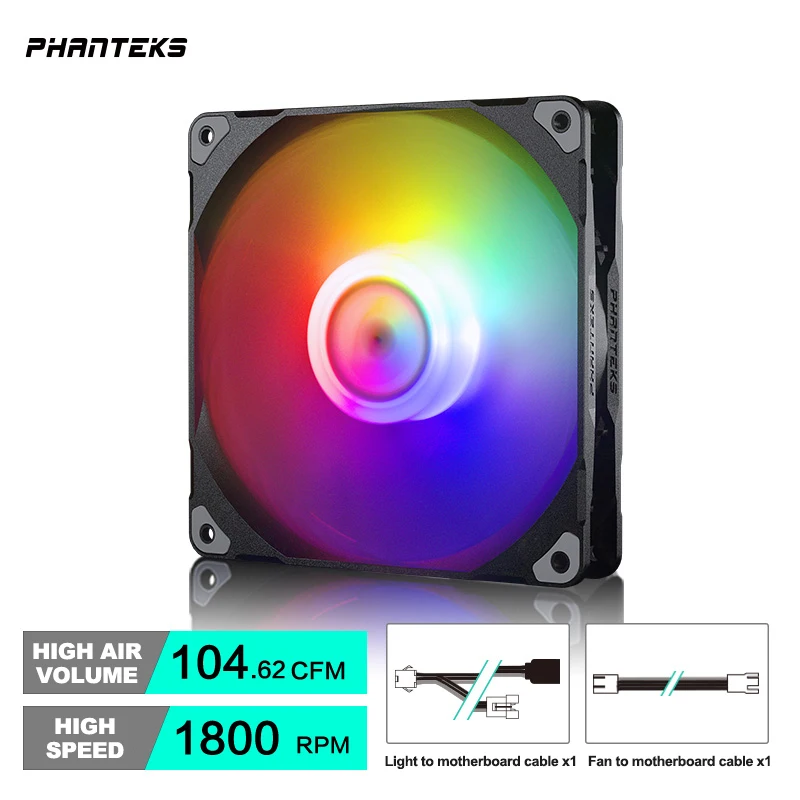 Phanteks M25 140 Case Fan Desktop Cooling Fans FDB Hydraulic Bearing 4pin PWM Temperature Control 2000rpm Air Volume Type - Image 13