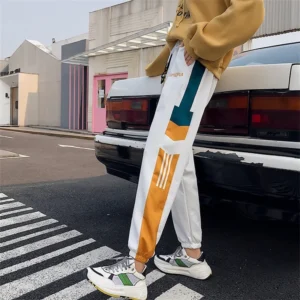 Oversized S-5XL Baggy Sweatpants for Women Lounge Bottoms Spring Striped Sport Pants Running Joggers Y2k Outfits with Pockets