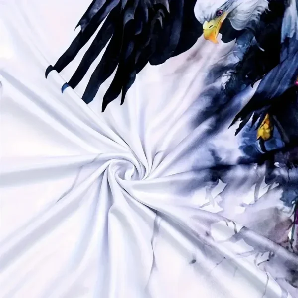 Retro T-Shirt For Men Eagle 3D Print Short Sleeve Tees Summer Casual Quick Dry Loose Oversized T-Shirt Men   Streetwear - Image 13