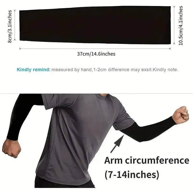 1 Pair Cooling Arm Covers for Men and Women Summer Sun Protection Sunshade Ice Silk Sleeves for Cycling Outdoor Sports Golf - Image 5
