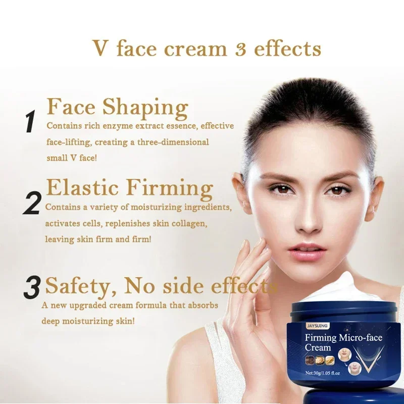 V Shape Slimming Cream Tighten Mandibular line Slimming Masseter Muscle Face Fat Burning Cream Facial Care New - Image 19