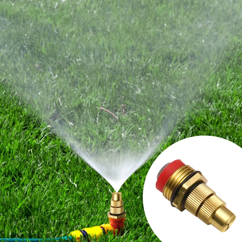 1/2  4 Point  Adjustable Brass Atomizing Sprayer Lawn Garden Sprinkler Heads Cooling Fogging Misting Nozzles Garden Sprinklers - Image 2