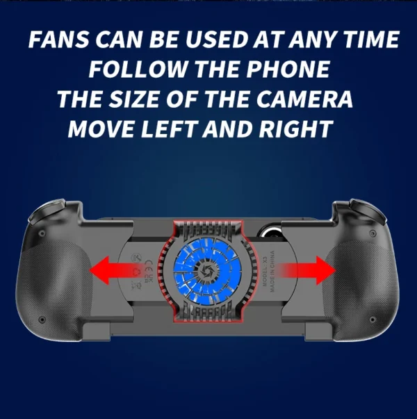 2 IN 1 Cooling Fan Stretching Gamepad X3 for Multi-Platform with Dual Hall,Dual vibration Motors&intelligence Bluetooth Chip - Image 20