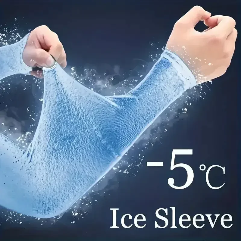 1 Pair Cooling Arm Covers for Men and Women Summer Sun Protection Sunshade Ice Silk Sleeves for Cycling Outdoor Sports Golf - Image 10
