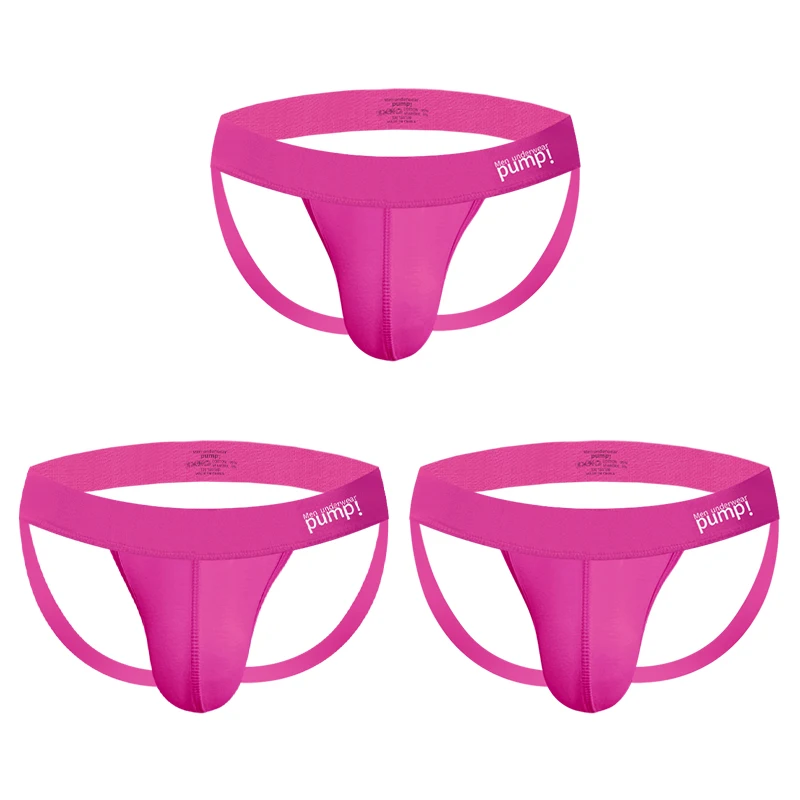 1/2/3/4 PCS Men Underwear Stripes Independent U-shaped Gay Men's Jockstrap Bikini Slip Tanga String Thong Breathable Cotton - Image 13