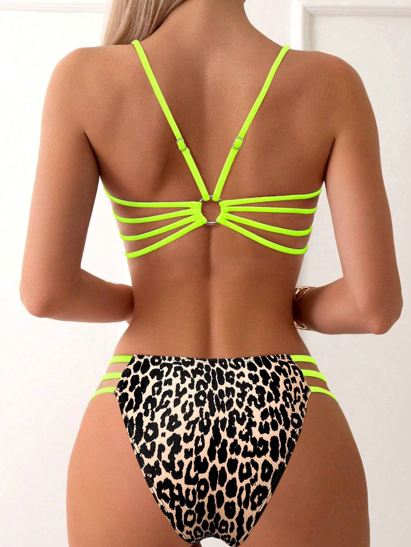 2025 New Summer Swimwear Bikini Set Sexy Leopard Spaghetti Strap Bikini 2 Piece Set Women Split Swimsuit High Waist Beach Bikini - Image 28