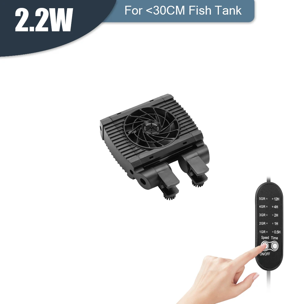 Aquarium Cooling Fan 8 Variable Speed Adjustable Wide Angle Chiller Fish Tank Fit For 15mm tank thinckness - Image 12