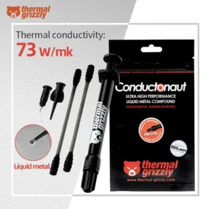 Thermal Grizzly Conductonaut 73W/mk High Thermal Conductivity Liquid Metal Thermal Paste for Cooling The CPU GPU