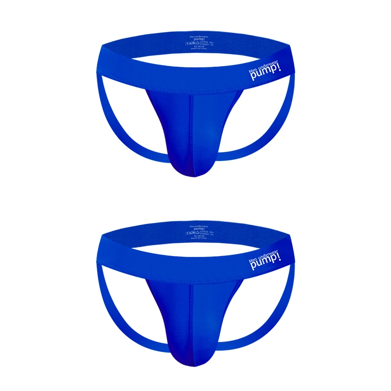 1/2/3/4 PCS Men Underwear Stripes Independent U-shaped Gay Men's Jockstrap Bikini Slip Tanga String Thong Breathable Cotton - Image 11