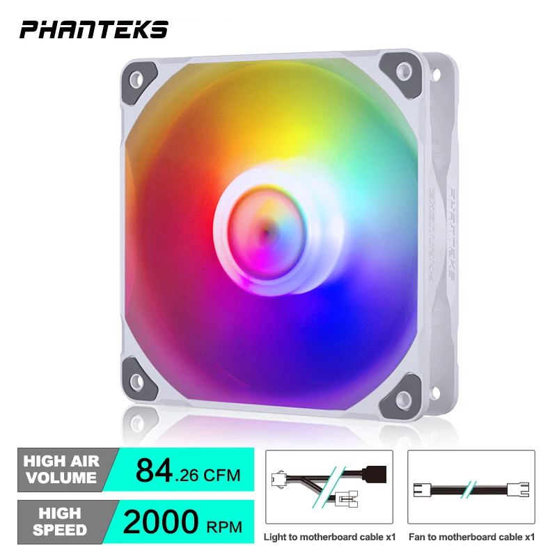 Phanteks M25 140 Case Fan Desktop Cooling Fans FDB Hydraulic Bearing 4pin PWM Temperature Control 2000rpm Air Volume Type - Image 12