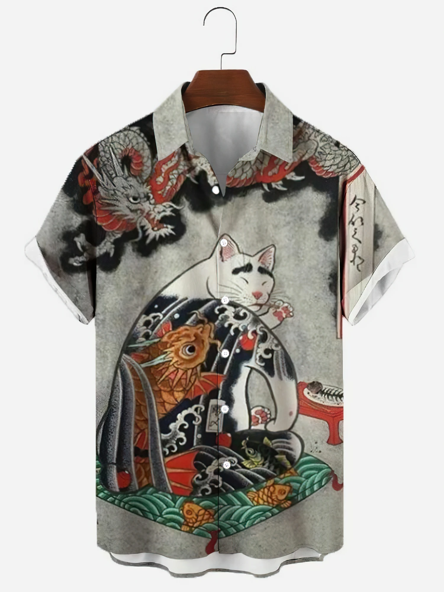 Summer Men's Hawaiian Short Sleeve Printed Shirts Loose Fitting Oversized Social Cartoon Pictures Floral Casual Fashion Clothing - Image 14