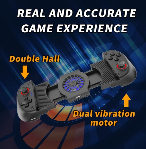 2 IN 1 Cooling Fan Stretching Gamepad X3 for Multi-Platform with Dual Hall,Dual vibration Motors&intelligence Bluetooth Chip - Image 12