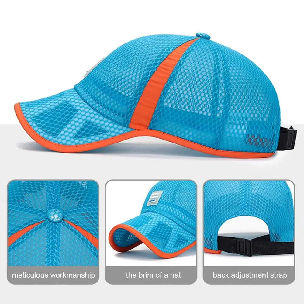 Breathable Fashion Children Boys Girls Full Mesh Hats Baseball Cap Sun Protection Caps Summer Sunscreen Hats - Image 18