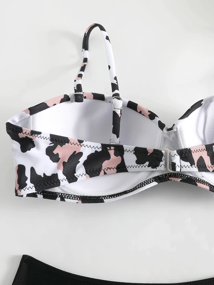 2024 Women Swimsuit Halter Bath Suit Two Pieces Bikini Set Femme Beachwear Summer Bathing Suit String Adjust Thong Triangle Cup - Image 20