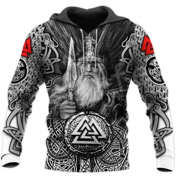 2023 New Autumn Men's Hoodie Wolf Print 3D Sweatshirts Urban Trendy All-Match Oversized Tops Poleron Hooded Clothes Men Clothing - Image 2