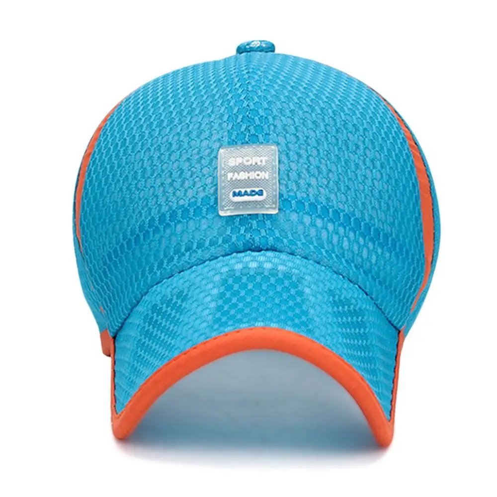 Breathable Fashion Children Boys Girls Full Mesh Hats Baseball Cap Sun Protection Caps Summer Sunscreen Hats - Image 5