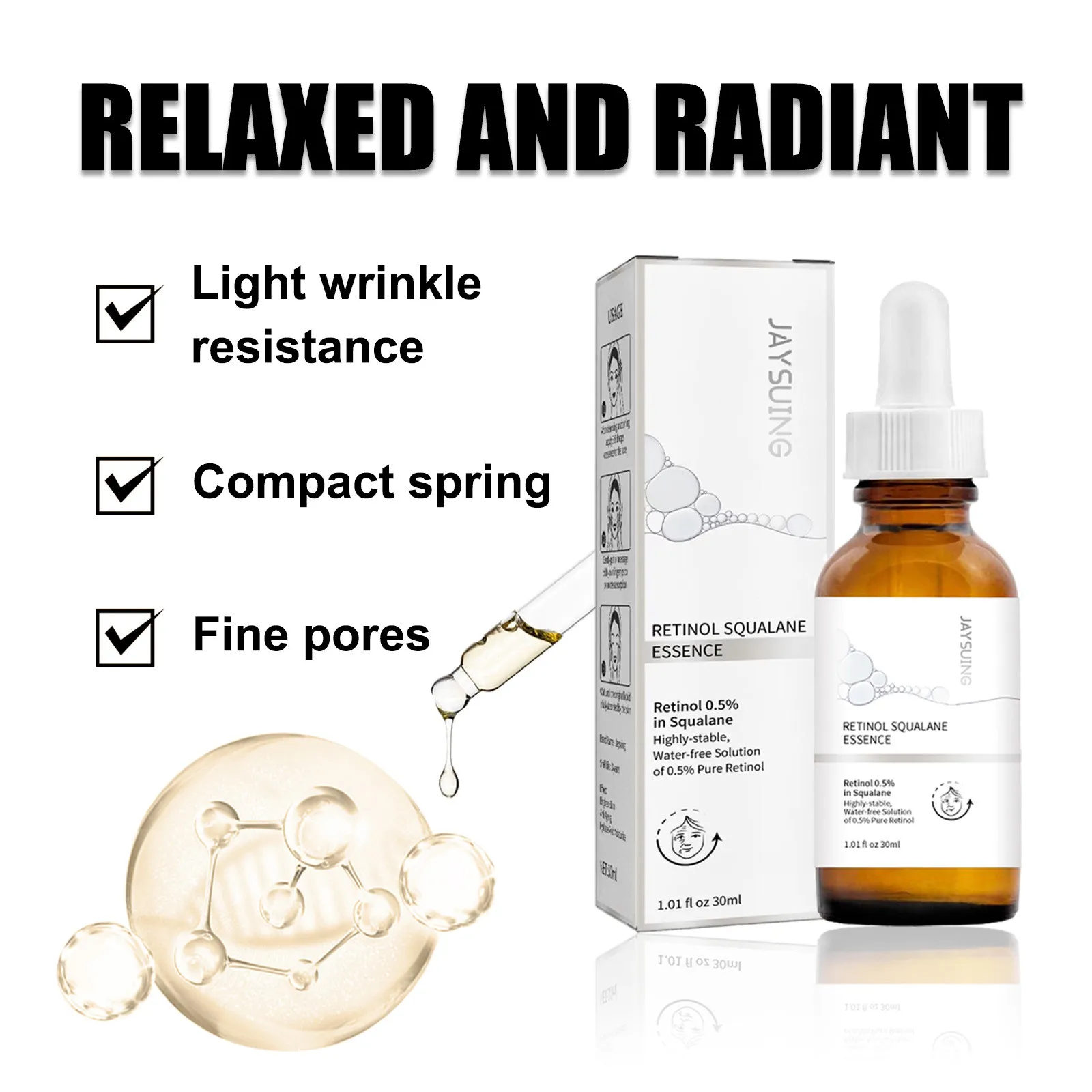Retinol Ordinary Serum Remove Eye Fine Lines Lifting Brighten Skin Moisturize Firm Facial Essence - Image 16