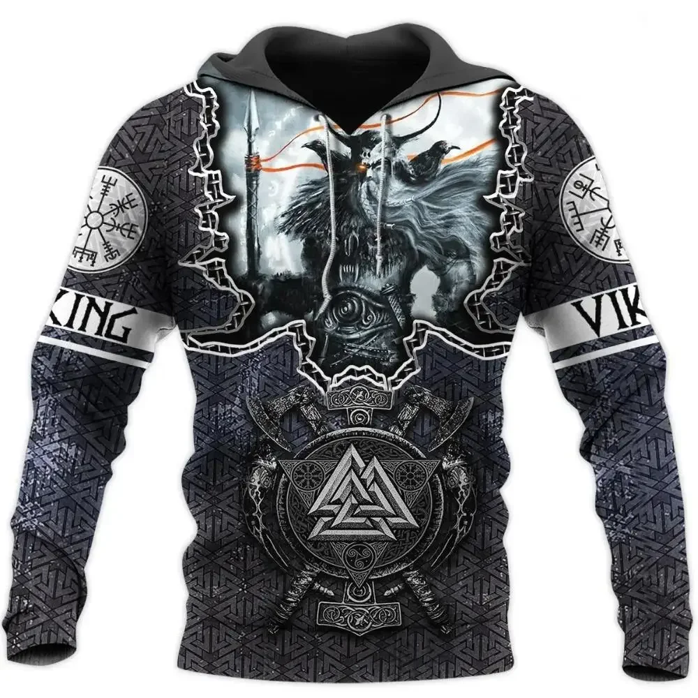 2023 New Autumn Men's Hoodie Wolf Print 3D Sweatshirts Urban Trendy All-Match Oversized Tops Poleron Hooded Clothes Men Clothing - Image 28