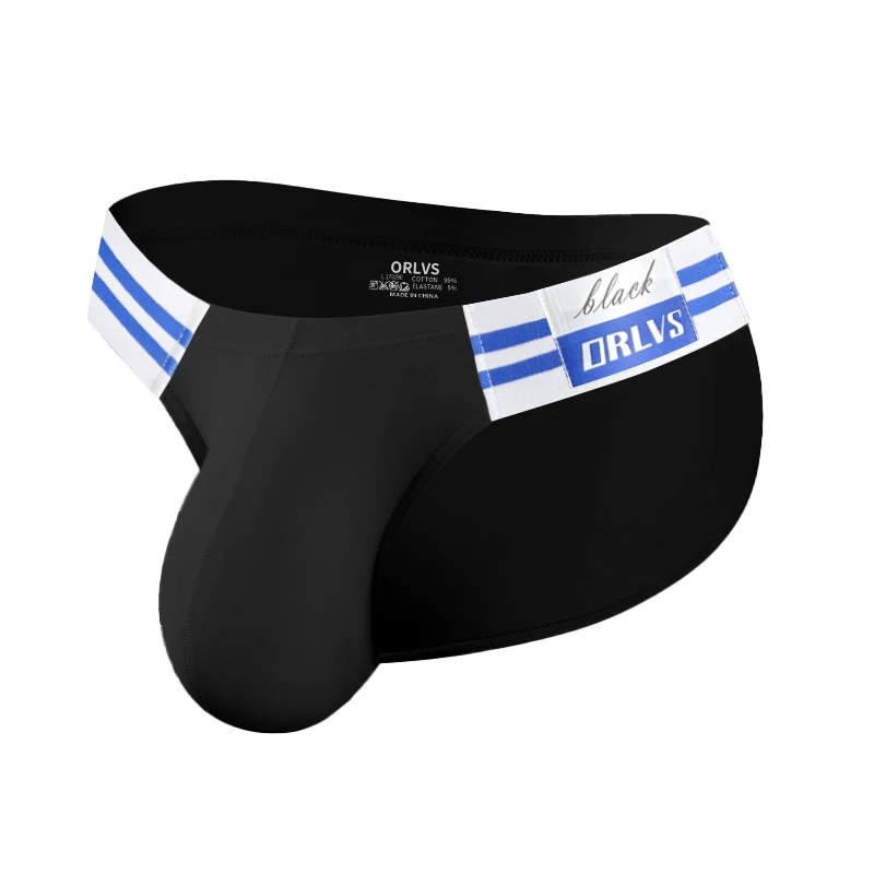 1/2/3/4 PCS Summer Hot Item Men's Briefs High Fork Triangle Pants Cotton Fabric Bikini Sea Blue Striped Elastic Band Underwear - Image 34
