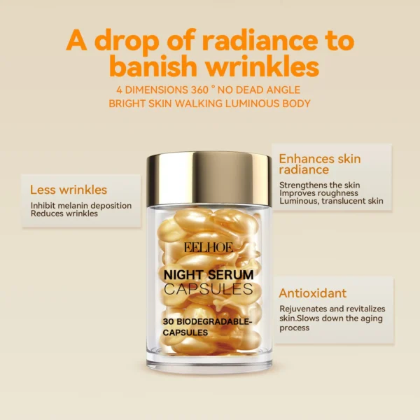 Vitamin C Facial Capsule Serum Moisturizing Anti Aging Wrinkle Removal Dark Spots Repair Acne Skin Rejuvenation Essence Capsules - Image 6
